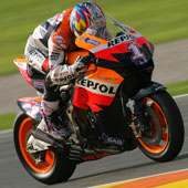 MotoGP – Valencia QP1 – Hayden bene con gli pneumatici da qualifica