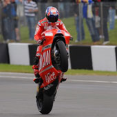 MotoGP – Donington – Casey Stoner: ”Fine settimana fantastico”
