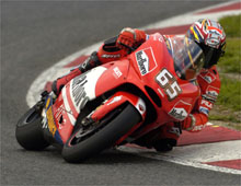 La pioggia condiziona i test MotoGP per il Ducati Marlboro Team….