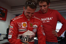 M. Schumacher su Rossi: ‘Il bilancio e’ stato veramente sorprendente’