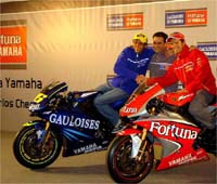 Yamaha e Gauloises avranno gradito il test di Rossi con la Ferrari???