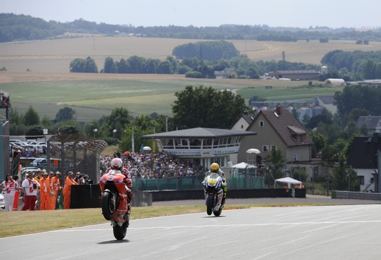 MotoGP – Sachsenring – Casey Stoner: “Sono felice di aver fatto il podio”