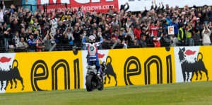 Superbike Donington: Marco Melandri commosso e soddisfatto per il risultato di gara 1