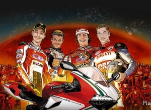 MotoGP: Anche Valentino Rossi e Nicky Hayden al “Diavel Drag Race”