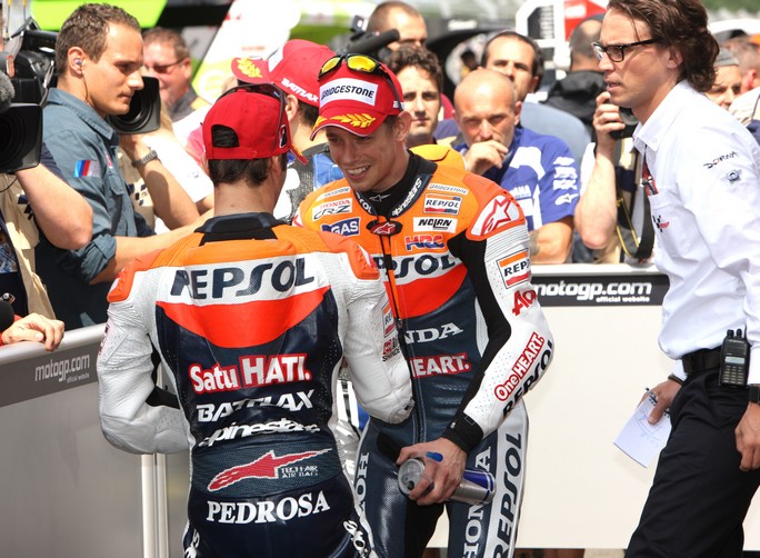 MotoGP Assen: Microfono a Stoner, Pedrosa e Dovizioso