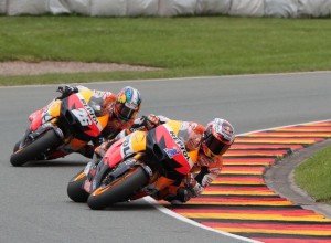 MotoGP Sachsenring: Casey Stoner “Sono molto deluso e amareggiato per la caduta”