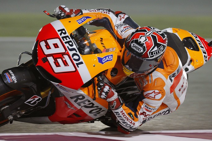MotoGP Qatar, Prove Libere 3: Zampata di Marquez, suo il miglior tempo davanti a Lorenzo e Crutchlow, Rossi 4°