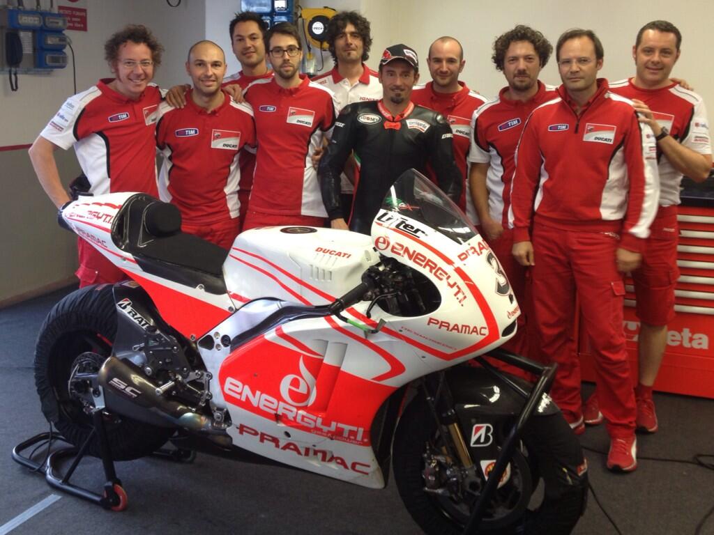 MotoGP: Il meteo mette lo “zampino” anche nel 2° giorno di test Biaggi – Ducati al Mugello
