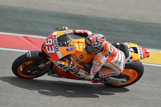 MotoGP Aragon: Marc Marquez “Sono contento del test di oggi, domani proverò anche la Honda 2014”