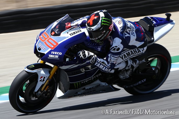 MotoGP Laguna Seca, Prove Libere: Jorge Lorenzo “Giornata positiva ed ho corso senza prendere antidolorifici”