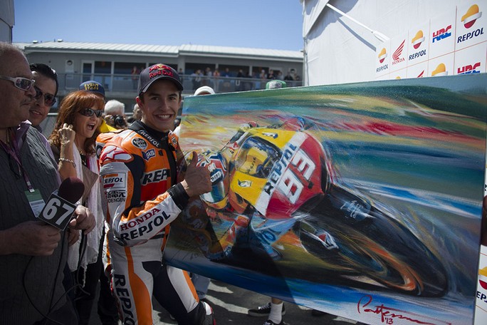 MotoGP: Marc Marquez “Sono molto felice dopo la vittoria di Laguna Seca”