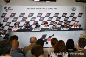 MotoGP Indianapolis: Valentino Rossi unico italiano nella conferenza stampa Pre-GP
