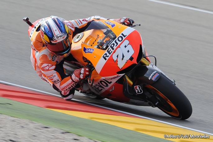 MotoGP Aragon: Dani Pedrosa “Sono felice, perché oggi mi sentivo a mio agio in pista”