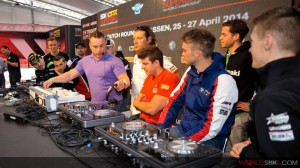 Conferenza stampa in musica per i piloti World Superbike