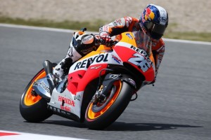 MotoGP Catalunya, Warm Up: Pedrosa è il più veloce, Rossi a terra