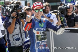 MotoGP Misano: Jorge Lorenzo “Rossi ha meritato la vittoria, incredibile quanto vada forte a 35 anni!”