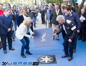 Giacomo Agostini nella Walk of Fame di Jerez