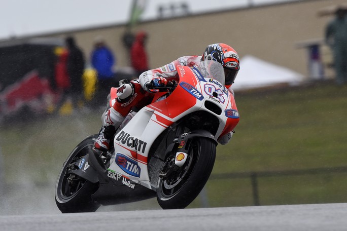 MotoGP Austin: Andrea Dovizioso, “La GP15 va forte anche sul bagnato”