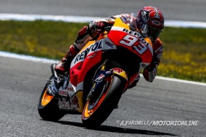 MotoGP Test Jerez: Marc Marqez “Ho girato poco, solo per provare un nuovo forcellone”