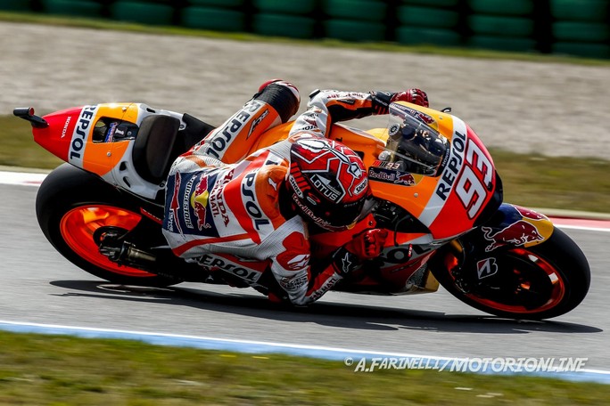MotoGP Assen, Prove Libere 4: Marquez davanti alle Yamaha di Valentino Rossi e Jorge Lorenzo