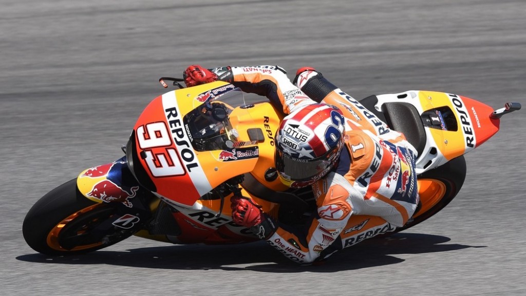 MotoGP Indianapolis: Marquez è il più veloce delle FP4, Rossi 4° davanti a Iannone