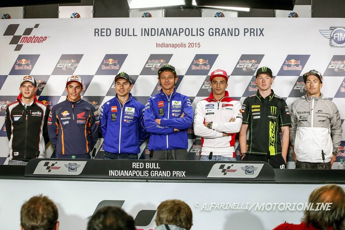 MotoGP: Press Conference Indianapolis, la parola a Rossi, Lorenzo, Iannone e Marquez