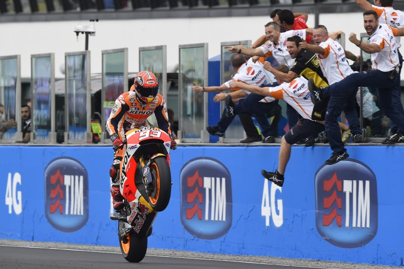 MotoGP Misano: Marc Marquez, “Da qui alla fine dell’anno l’obiettivo è vincere tutte le gare”