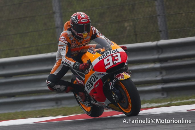 MotoGP Sepang, Warm Up: Marquez davanti a Lorenzo e Rossi