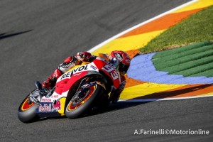 MotoGP Valencia, Warm Up: Marquez davanti a Lorenzo, Rossi è quarto