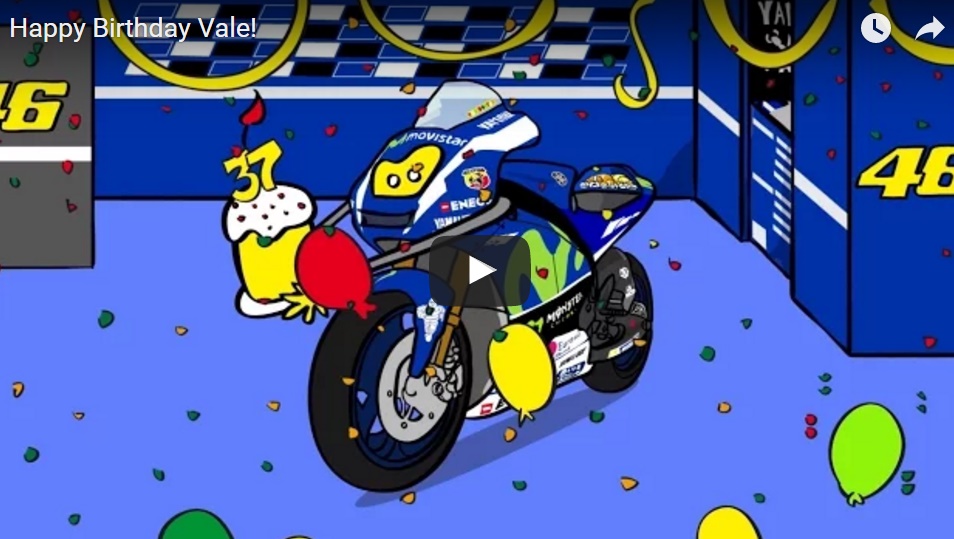 MotoGP: Video Yamaha per il compleanno di Valentino Rossi
