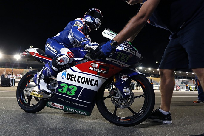 Moto3 Qatar: Bastianini in terza fila, Di Giannantonio 28°