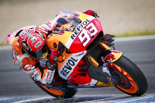 MotoGP Test Jerez: Marc Marquez “Soddisfatto dalla nuova ala tripla e dalle nuove gomme”