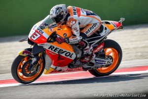 MotoGP Misano, FP3: Marquez è il più veloce, Rossi è sesto