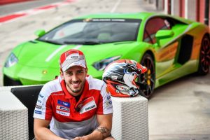MotoGP: Andrea Dovizioso a Valencia con la Lamborghini Huracán Super Trofeo