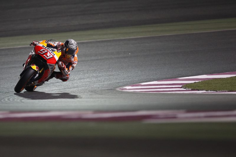 MotoGP Test Qatar Day 1: Marquez, “Sono scivolato due volte, ma non sono preoccupato”