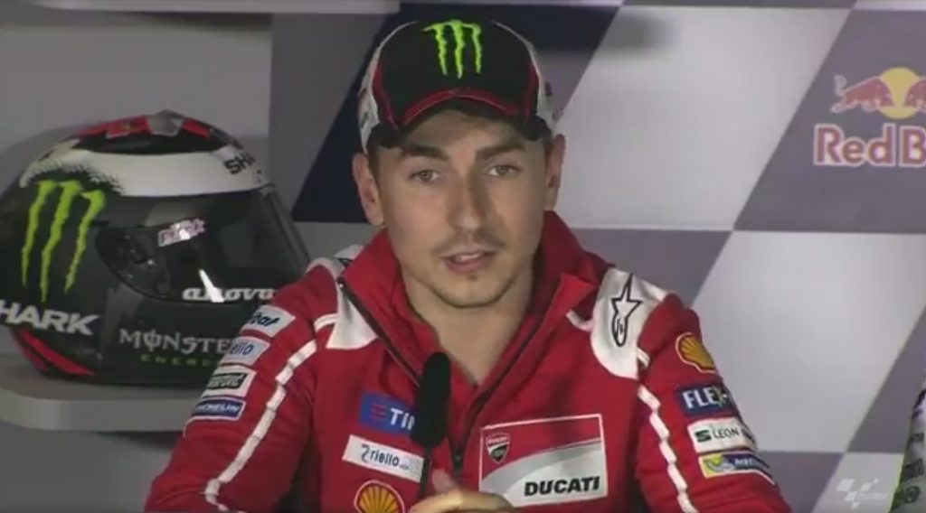 MotoGP: Lorenzo, “In Ducati mi hanno dato fiducia, cercherò di ripagarli con i risultati”