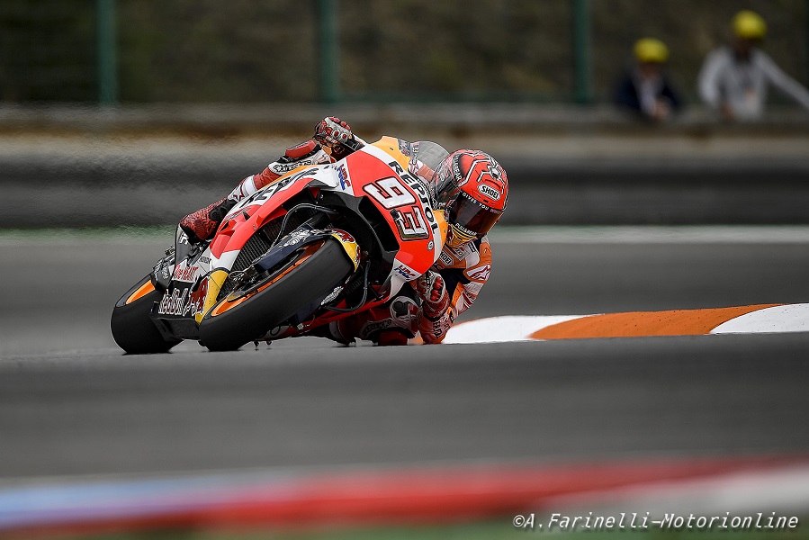 MotoGP Test Brno: Marquez, “Lasciamo questa pista con alcune idee per l’ Austria”
