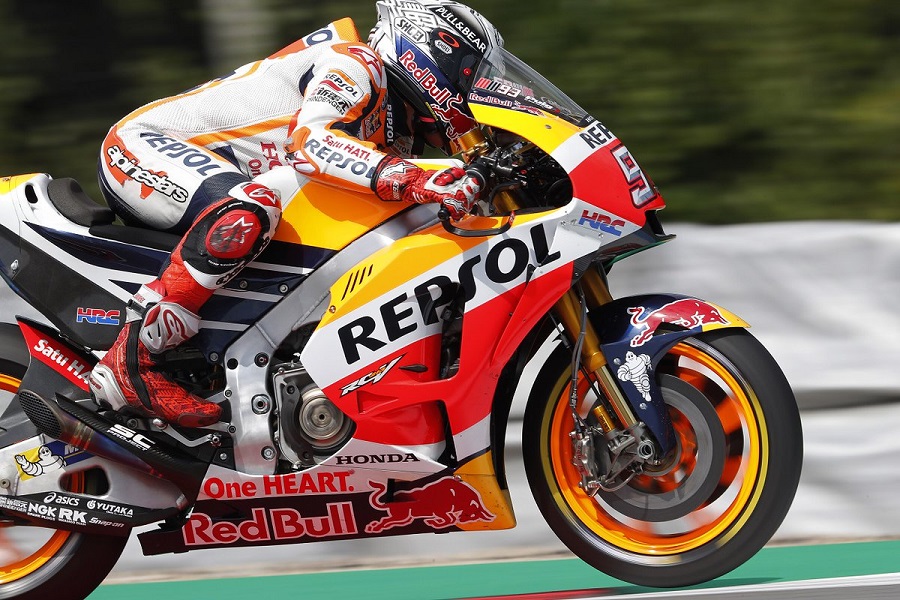MotoGP Brno, Day 1: Marquez, “La sensazione generale era abbastanza simile ai test”