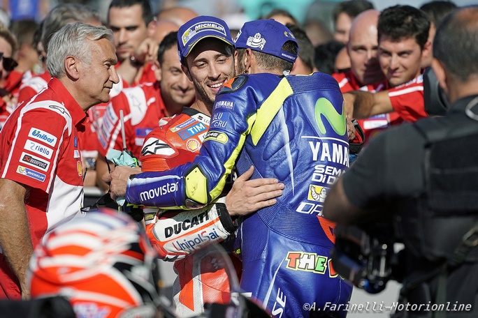 Incidente Valentino Rossi: Dovizioso, “Arrivare a Misano senza di lui è brutto”