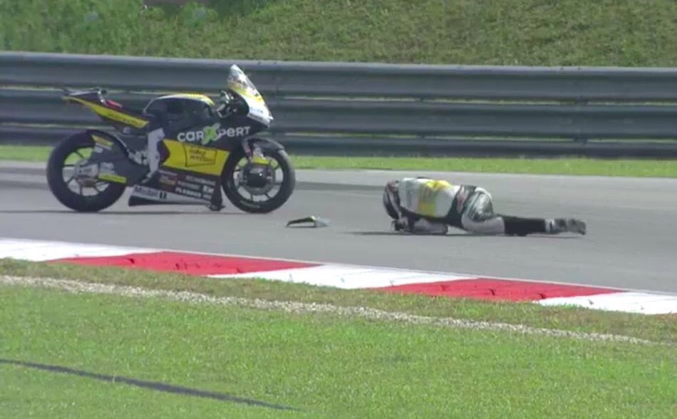 Moto2 Sepang: Thomas Luthi rischia di saltare il Gran Premio della Malesia