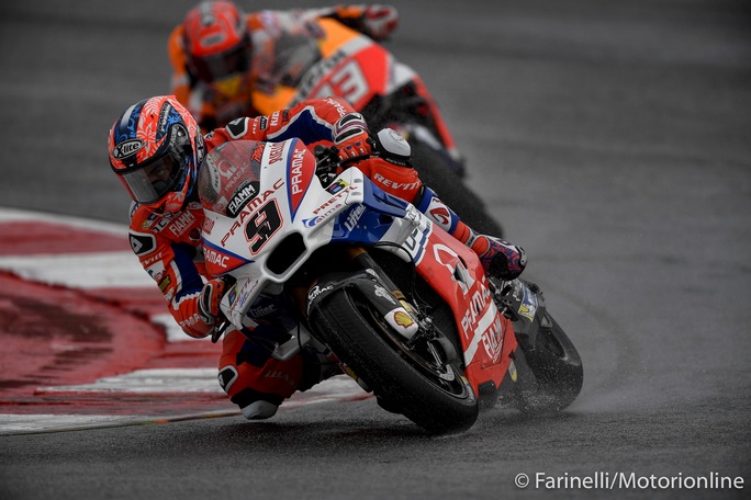 MotoGP Sepang Day 1: Petrucci, “Sul bagnato sono più competitivo”