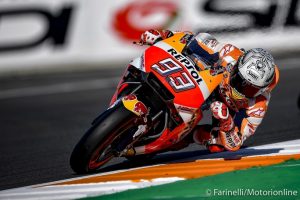 MotoGP Valencia FP4: Marquez fa sue anche le ultime libere, Dovizioso 5°, ancora difficoltà per Rossi