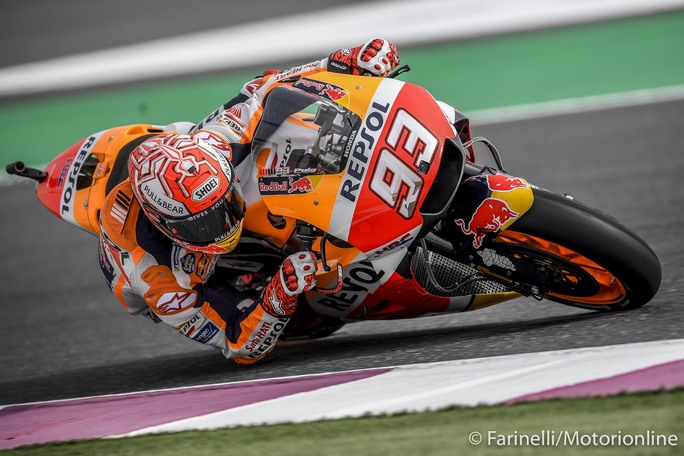 MotoGP | Gp Qatar Warm Up: Marquez precede le Ducati di Dovizioso e Petrucci