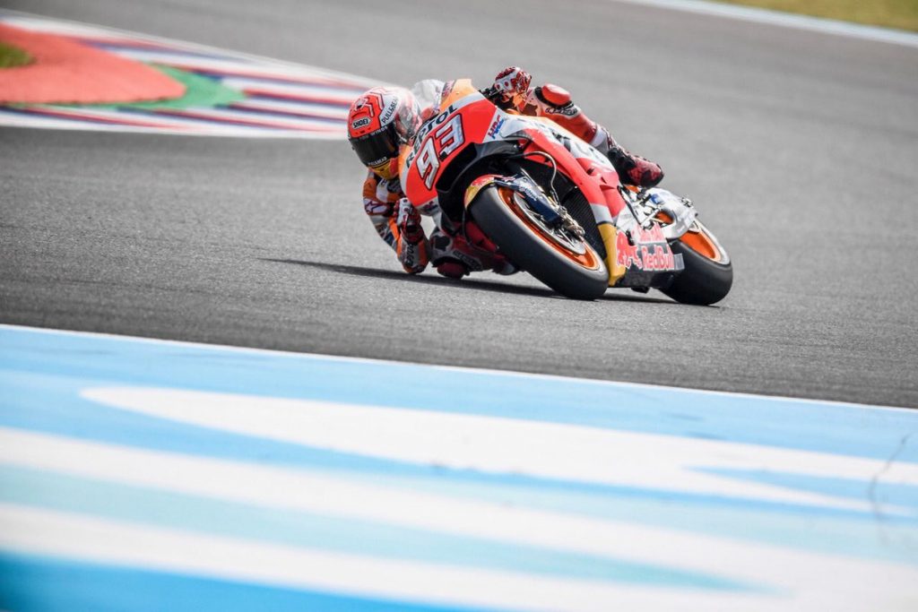 MotoGP | Gp Argentina FP2: Marquez guida la doppietta Honda, naufragano le Ducati