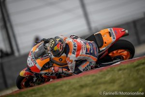 MotoGP | Gp Stati Uniti Gara: Pedrosa, “A fine gara mi scivolava la moto dalle mani”