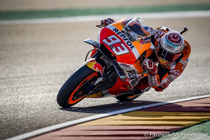 MotoGP | Gp Aragon FP3: Marquez rimane al comando, disastro Yamaha, Rossi e Vinales costretti alle Q1