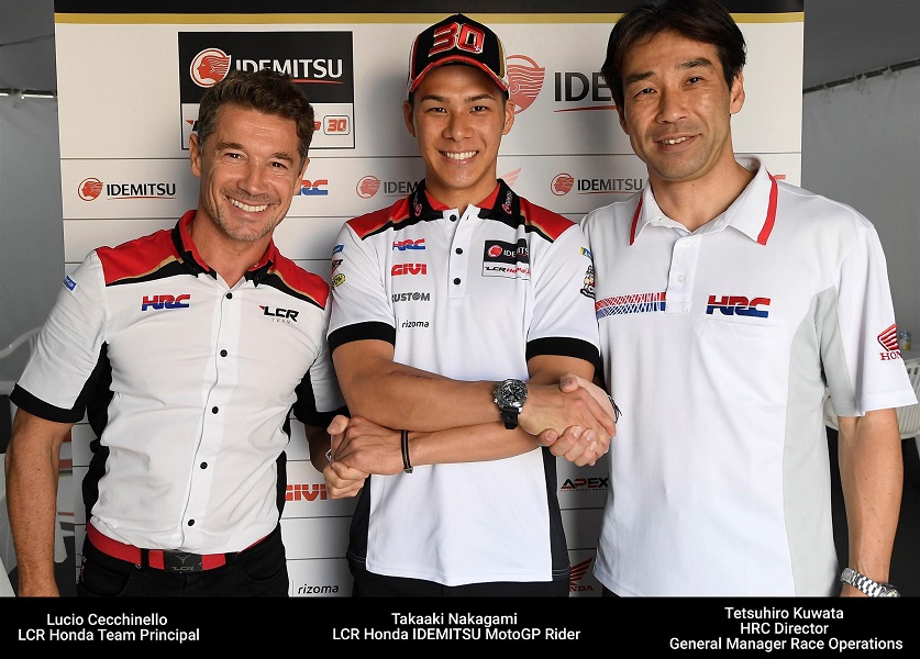 MotoGP | Takaaki Nakagami riconfermato per il 2019 in LCR