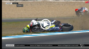 MotoGP | Gp Jerez: La caduta di Smith e Abraham nelle FP2 [VIDEO]