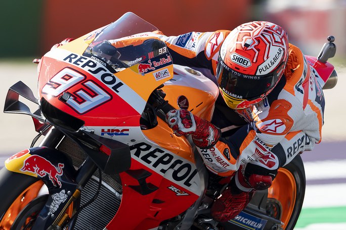 MotoGP | Gp Misano FP4: Marquez, miglior tempo e caduta, Rossi è sesto