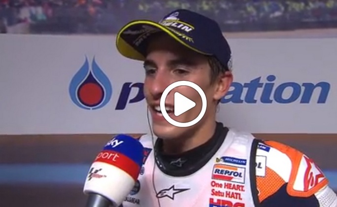 MotoGP | Gp Thailandia Gara: Marquez, “Volevo gara e titolo” [VIDEO]
